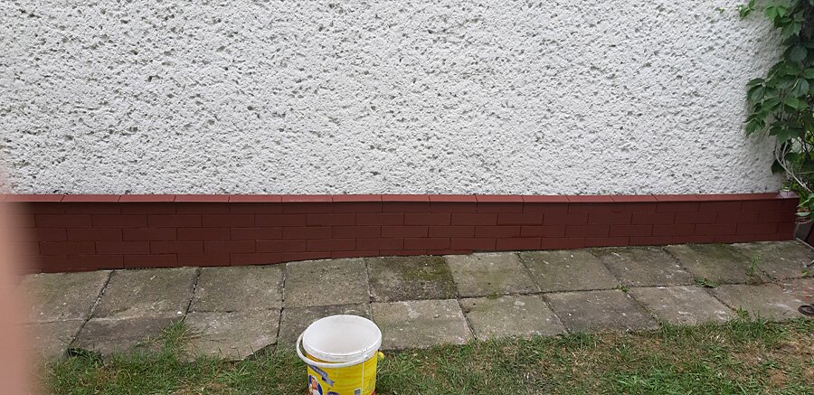 Klejenie klinkierki wokół domu - zdjęcie 3