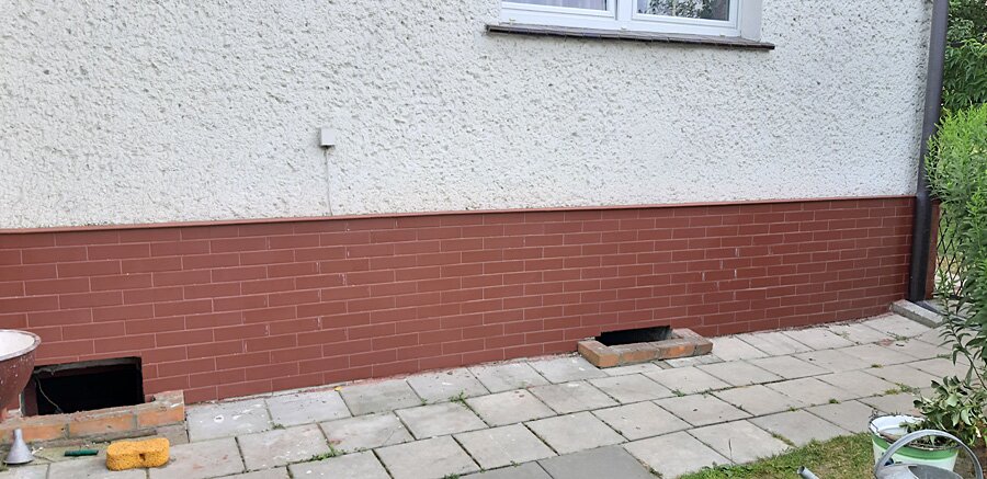 Klejenie klinkierki wokół domu - zdjęcie 11