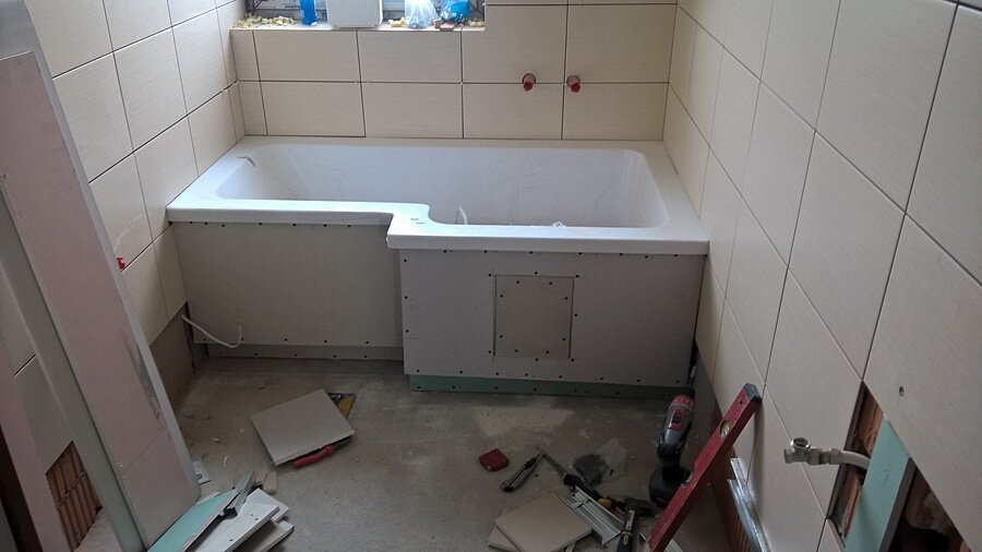 Szczerbice - remont łazienki, cegła dekoracyjna, malowanie, itp - zdjęcie 15