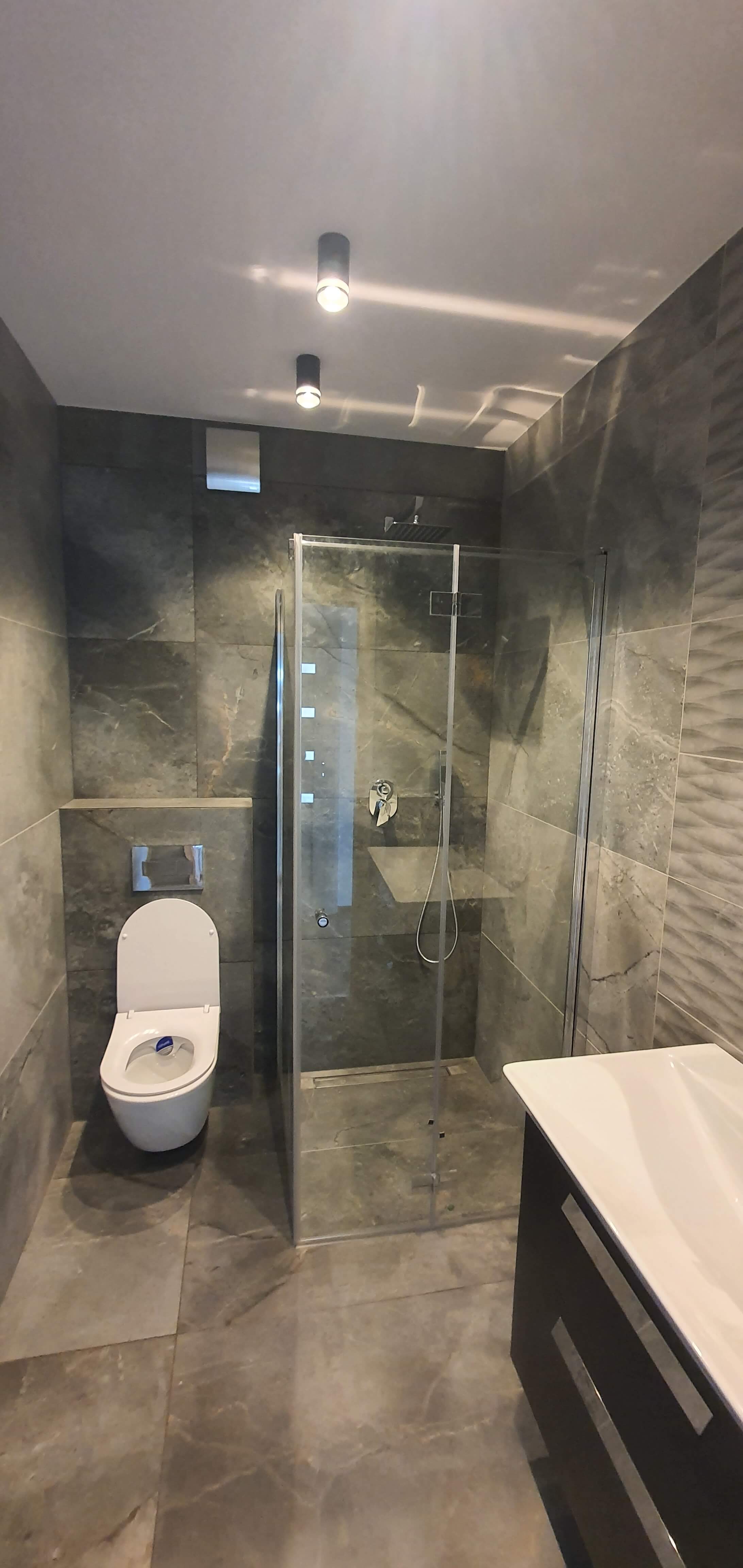 ŁAZIENKA W MIESZKANIU STAN DEWELOPERSKI - zdjęcie 3