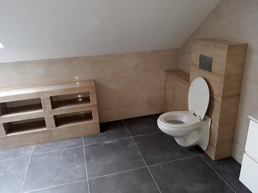 Jejkowice - łazienka na poddaszu - zdjęcie 1