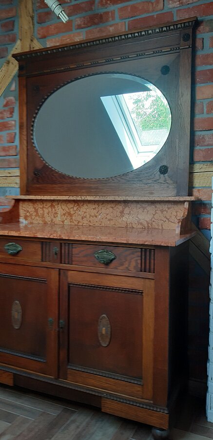 Łazienka przed i po w stylu retro w domu prywatnym na poddaszu - zdjęcie 35