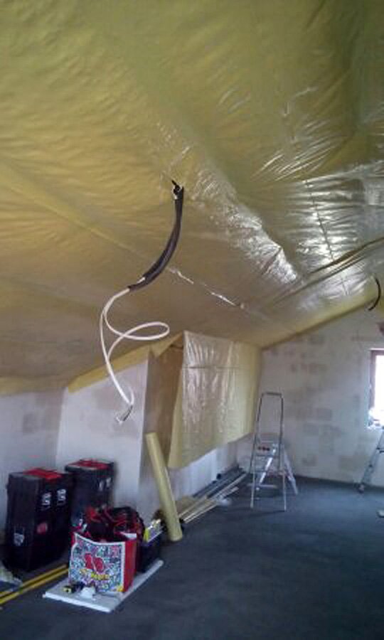 Rybnik, Polna - montaż stelaży na poddaszu - zdjęcie 2