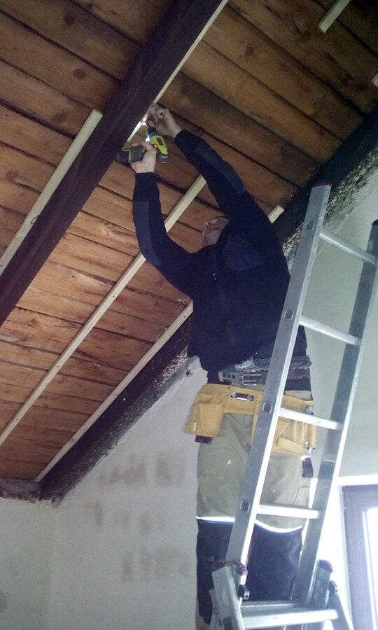Rybnik, Polna - montaż stelaży na poddaszu - zdjęcie 5