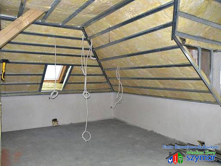 Rybnik, Polna - montaż stelaży na poddaszu - zdjęcie 3