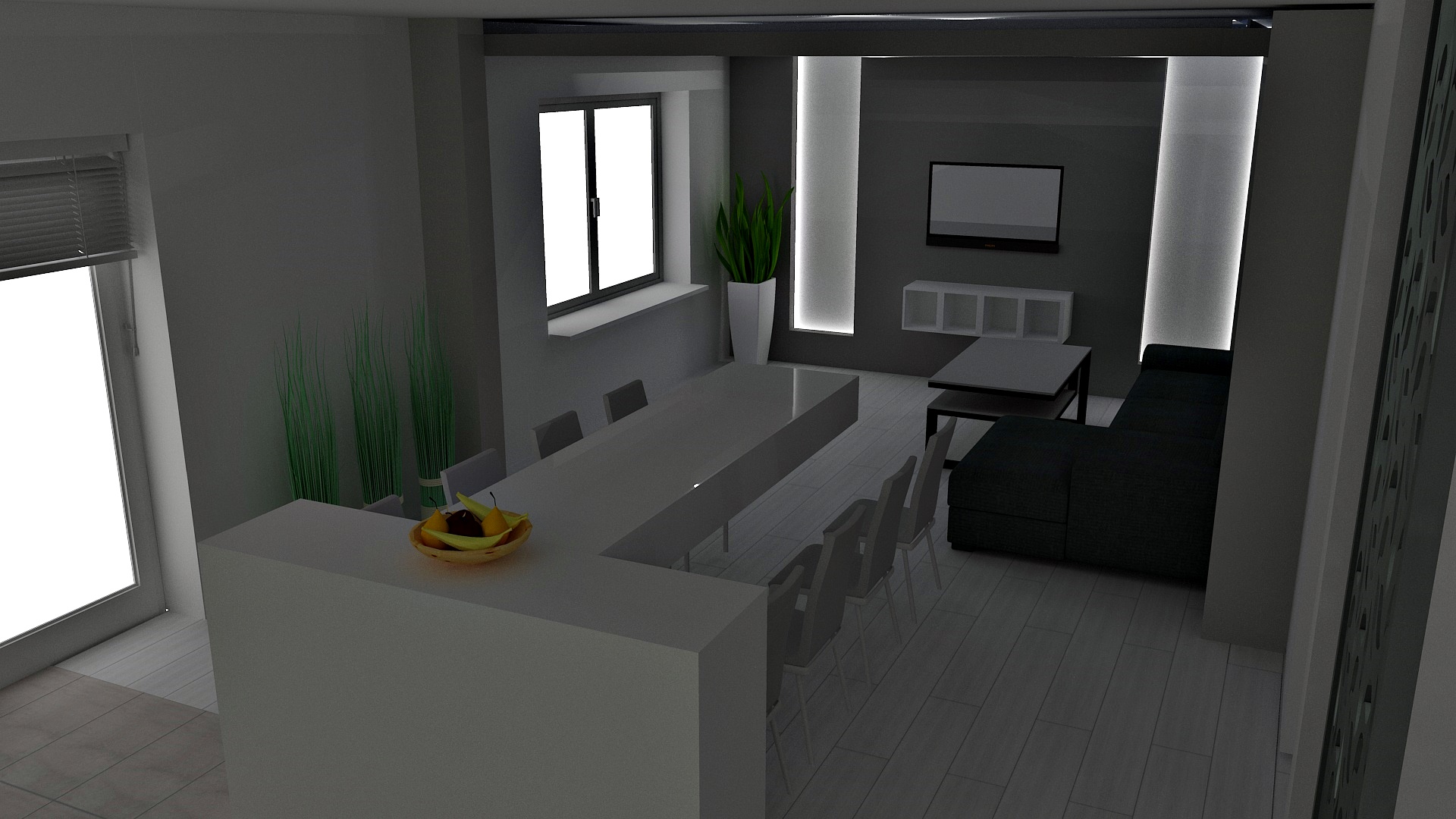 Kuchnie - Projekt wnętrza 3D (Lucyna Zimny) - zdjęcie 1