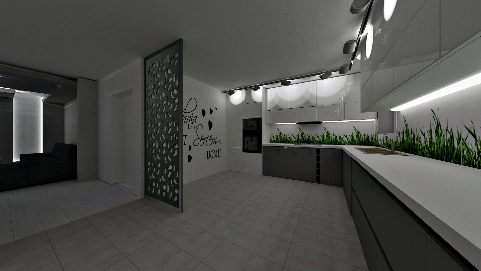 Kuchnie - Projekt wnętrza 3D (Lucyna Zimny) - zdjęcie 2