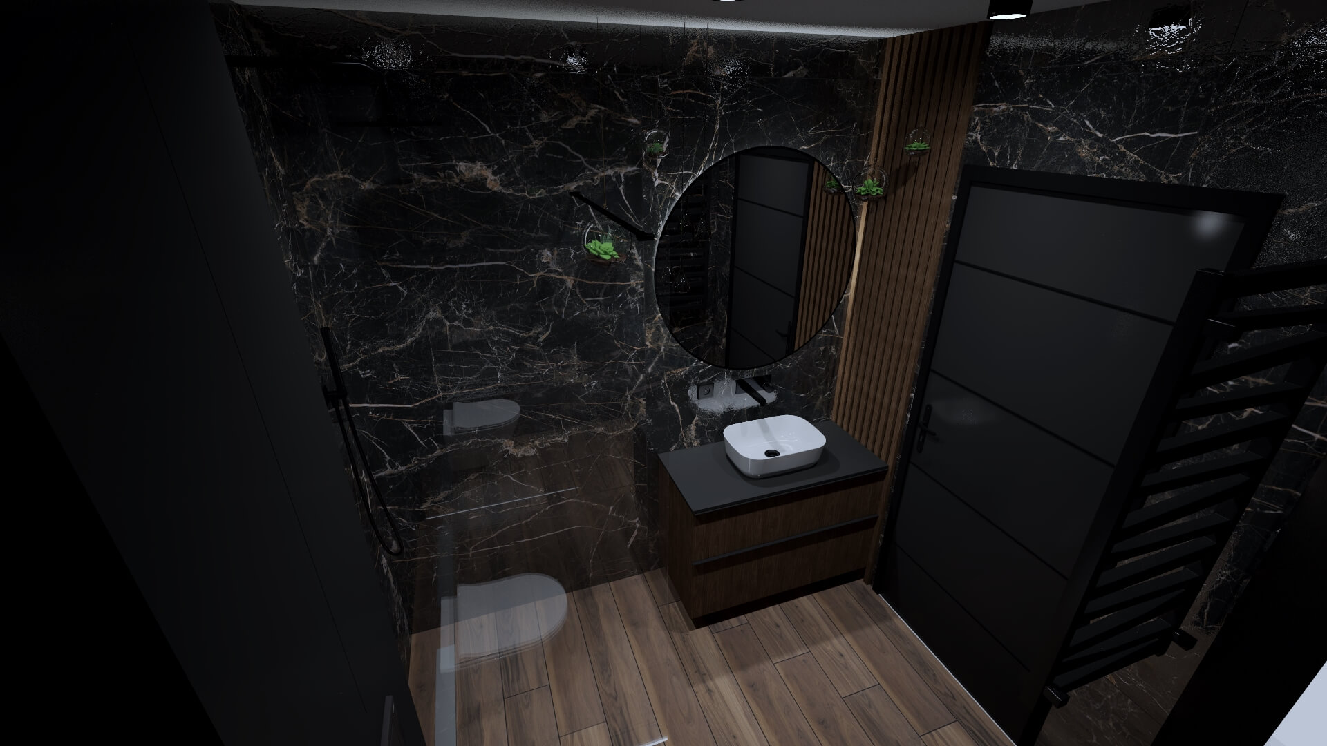 Łazienki - Projekt wnętrza 3D (Lucyna Zimny) - zdjęcie 19