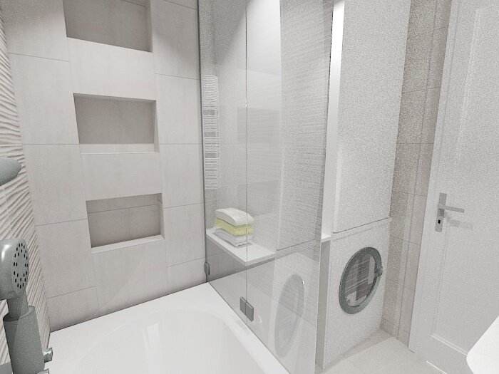 Łazienki - Projekt wnętrza 3D (Lucyna Zimny) - zdjęcie 3