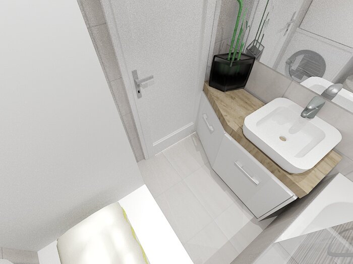 Łazienki - Projekt wnętrza 3D (Lucyna Zimny) - zdjęcie 2