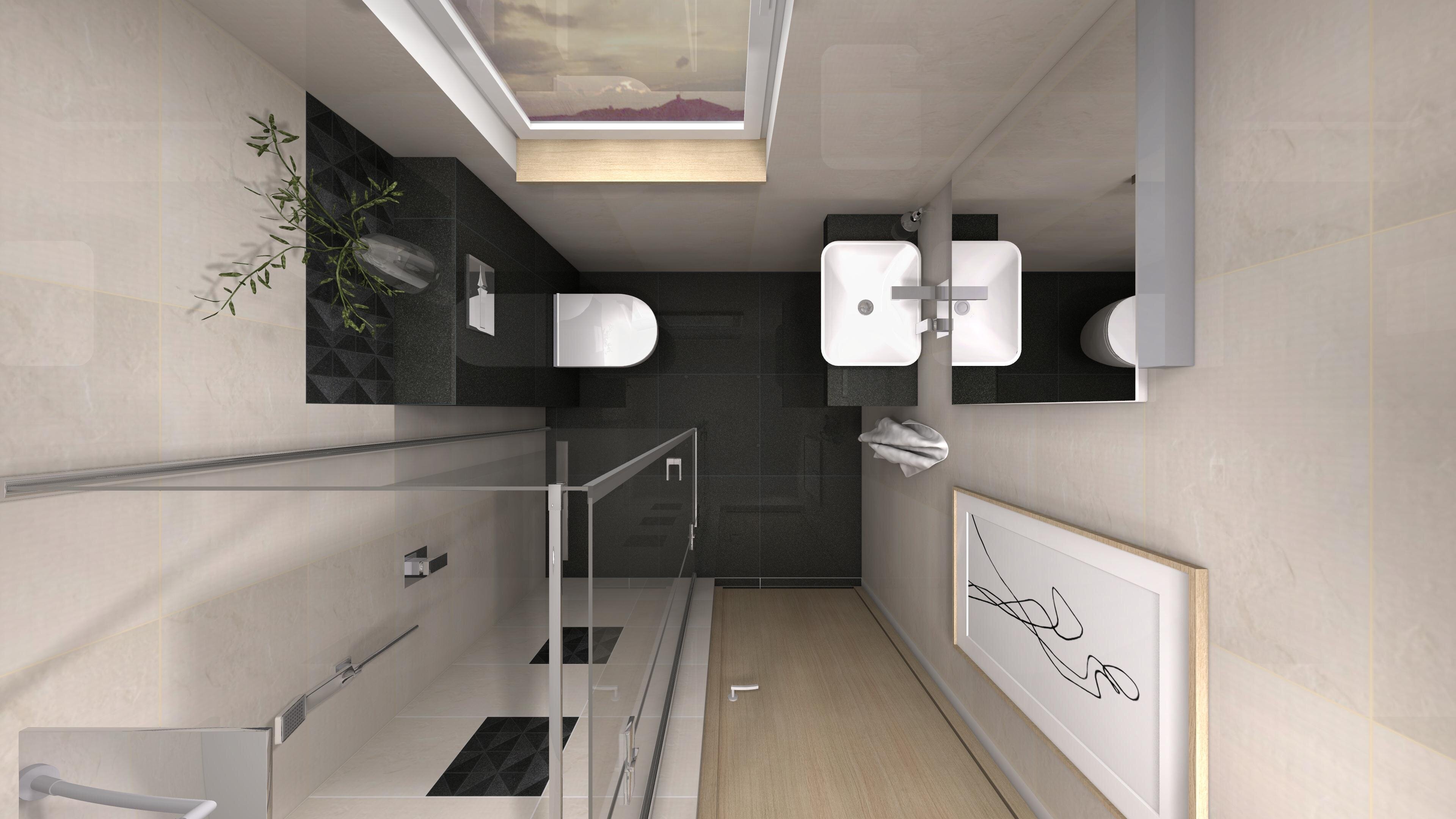 Łazienki - Projekt wnętrza 3D (Lucyna Zimny) - zdjęcie 13