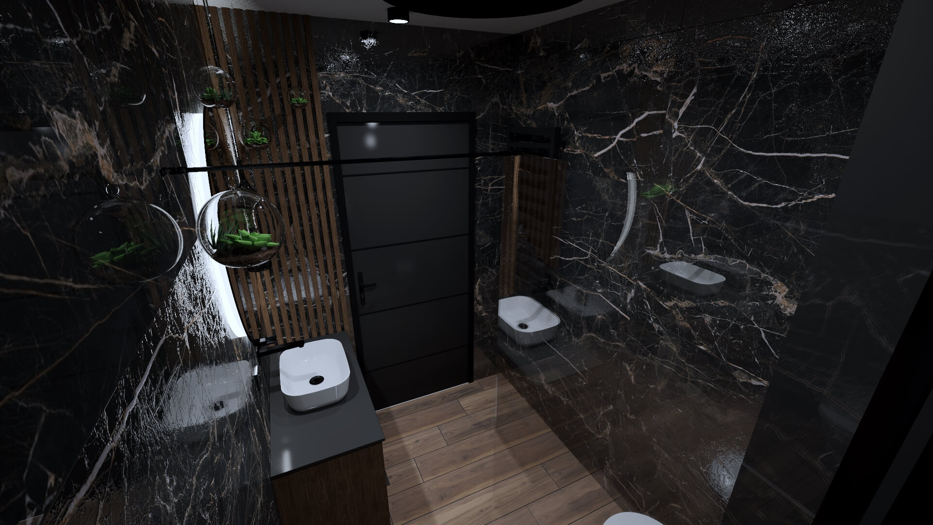 Łazienki - Projekt wnętrza 3D (Lucyna Zimny) - zdjęcie 20