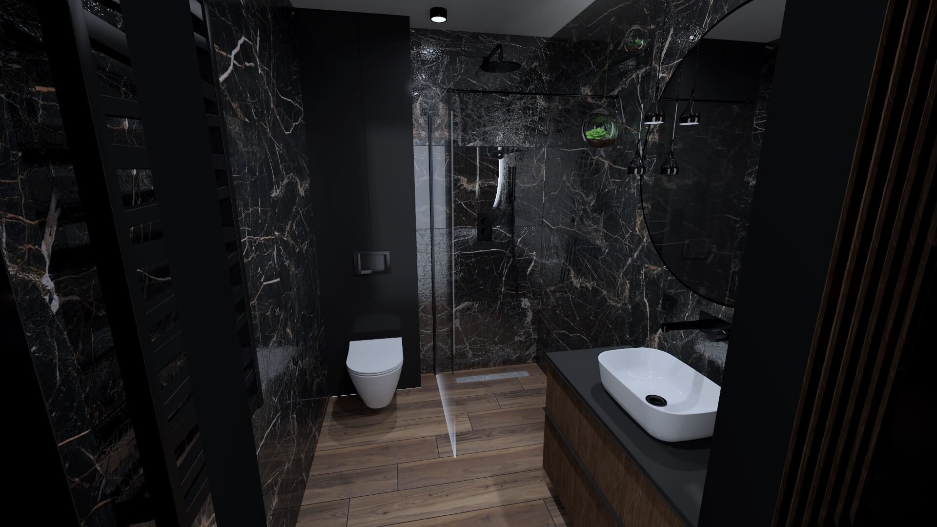 Łazienki - Projekt wnętrza 3D (Lucyna Zimny) - zdjęcie 18