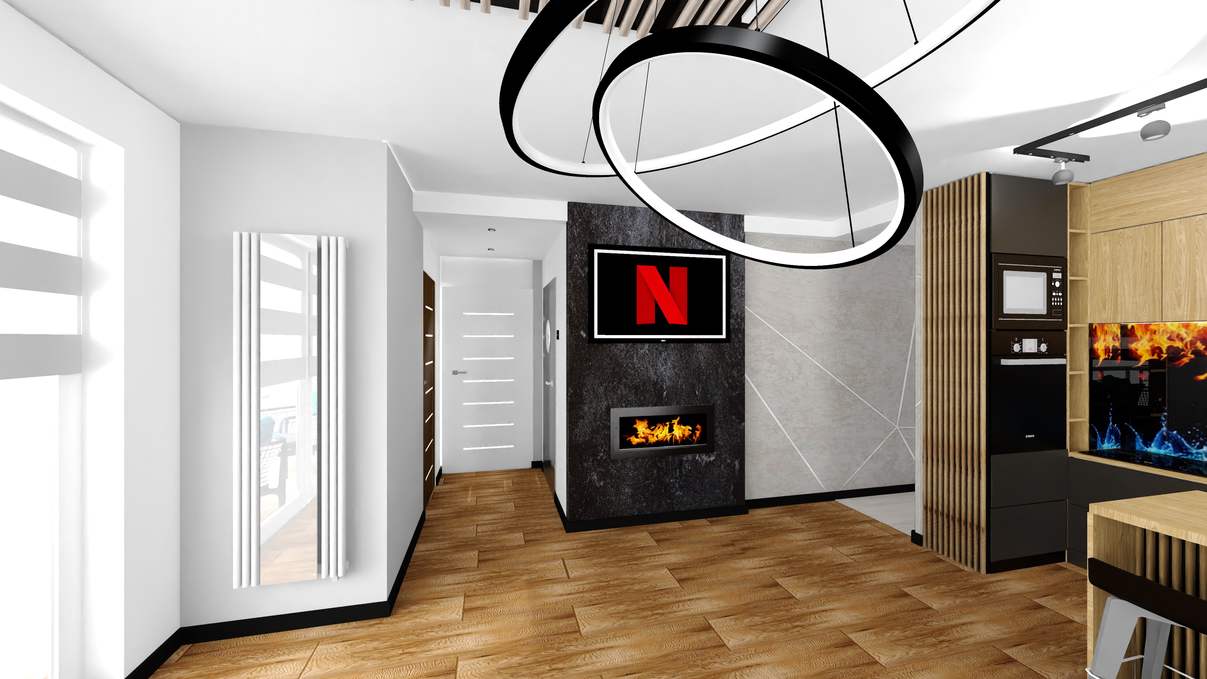 Salony/pokoje/itp - Projekt wnętrza 3D (Lucyna Zimny) - zdjęcie 18