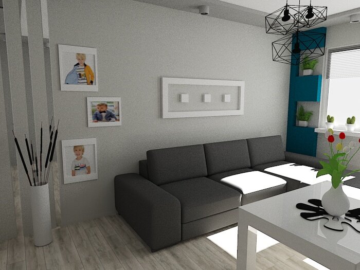 Salony/pokoje/itp - Projekt wnętrza 3D (Lucyna Zimny) - zdjęcie 29