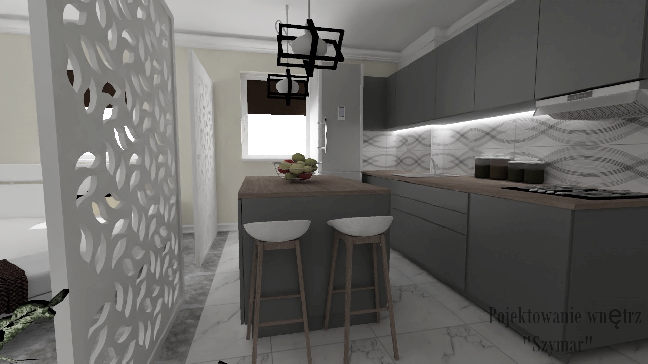 Salony/pokoje/itp - Projekt wnętrza 3D (Lucyna Zimny) - zdjęcie 7