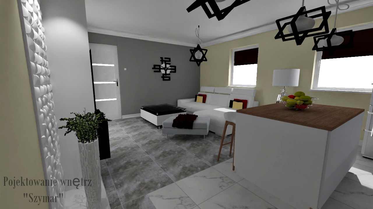 Salony/pokoje/itp - Projekt wnętrza 3D (Lucyna Zimny) - zdjęcie 3