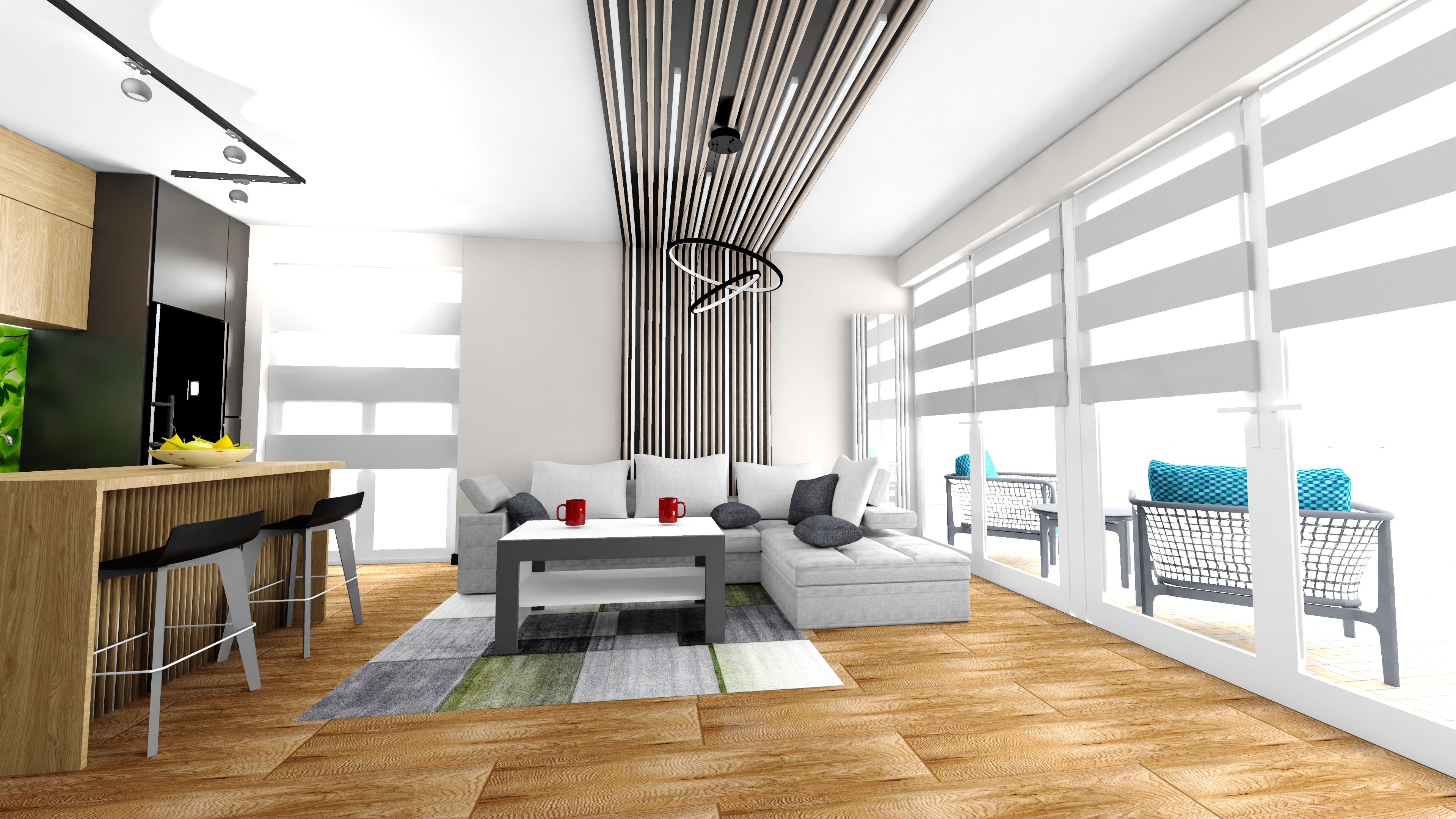 Salony/pokoje/itp - Projekt wnętrza 3D (Lucyna Zimny) - zdjęcie 21