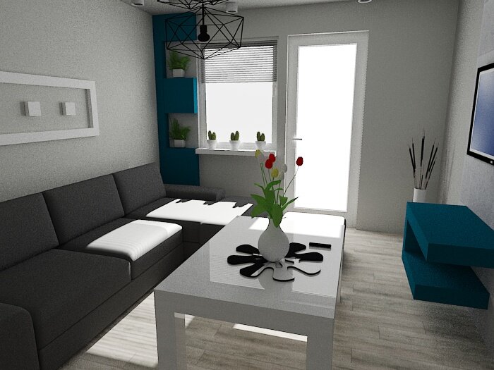 Salony/pokoje/itp - Projekt wnętrza 3D (Lucyna Zimny) - zdjęcie 30