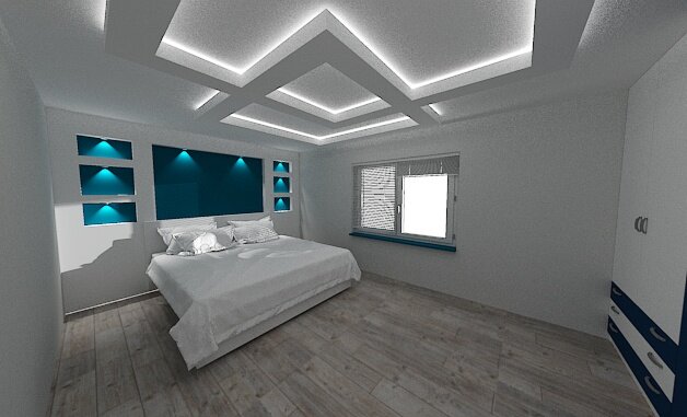 Salony/pokoje/itp - Projekt wnętrza 3D (Lucyna Zimny) - zdjęcie 32