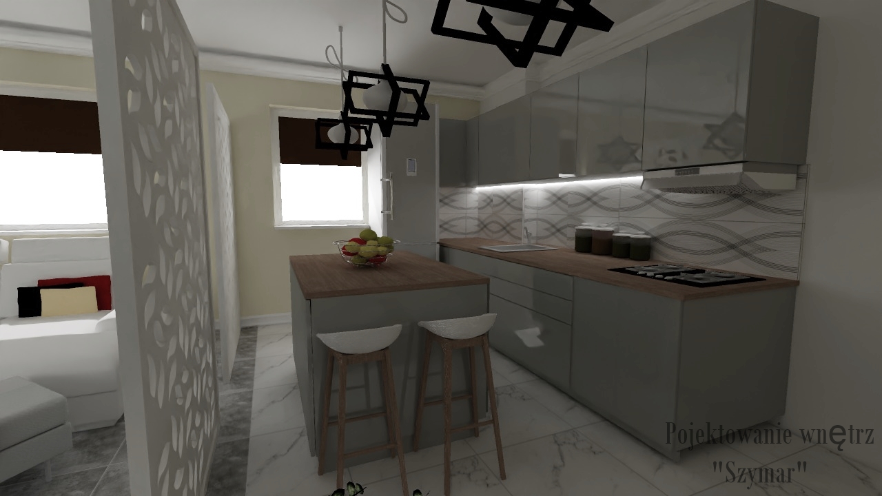 Salony/pokoje/itp - Projekt wnętrza 3D (Lucyna Zimny) - zdjęcie 8