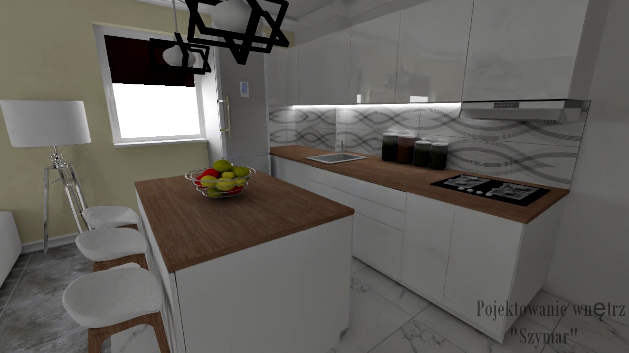 Salony/pokoje/itp - Projekt wnętrza 3D (Lucyna Zimny) - zdjęcie 4