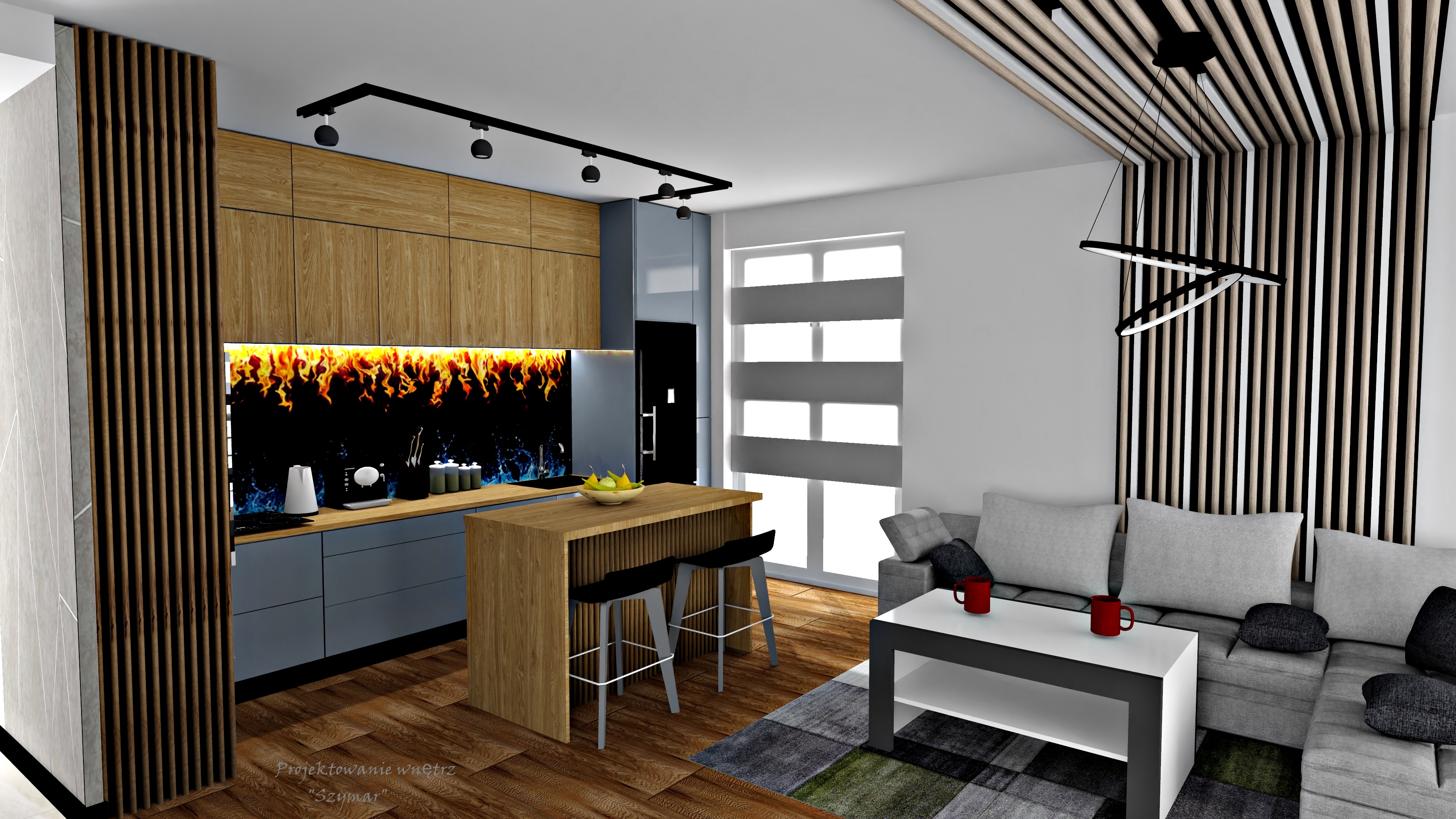 Salony/pokoje/itp - Projekt wnętrza 3D (Lucyna Zimny) - zdjęcie 19