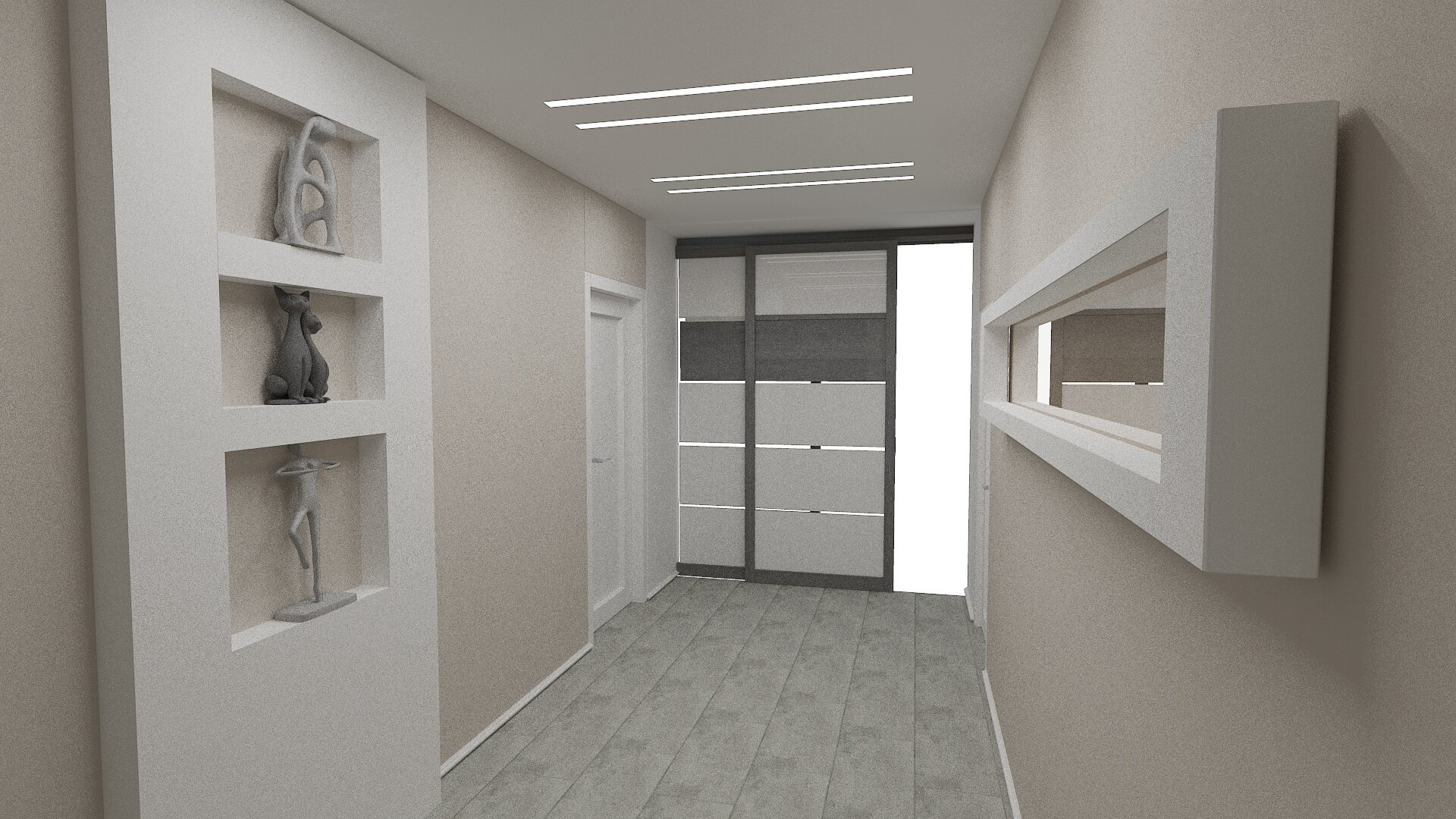 Salony/pokoje/itp - Projekt wnętrza 3D (Lucyna Zimny) - zdjęcie 10